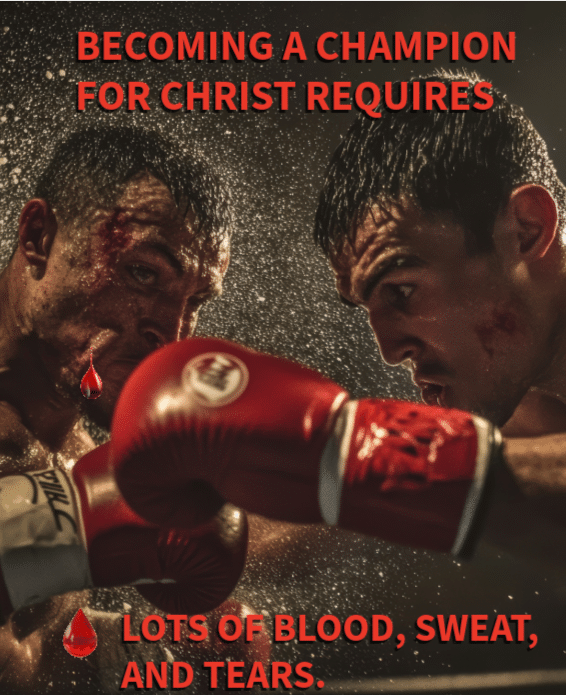 It's two warriors giving it all the blood, sweat, and tears they have to become champions. It's about paying the cost to become a champ.